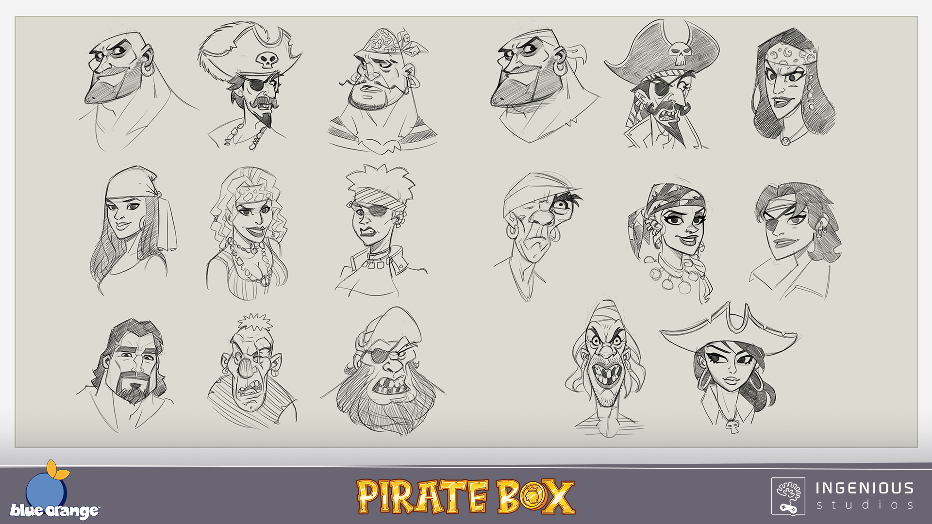 Pirate Box Board Game Art