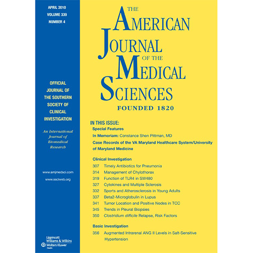 The American Journal of the Medical Sciences, PMID: 20944497