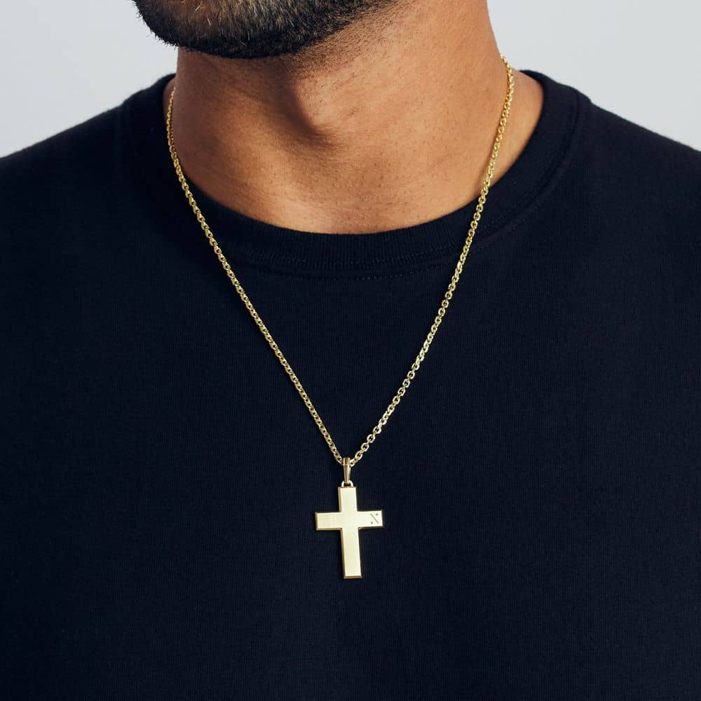 The Mosaic Pendant | Gold Mosaic Cross Pendant | JAXXON