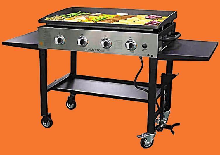 Blackstone 36” Griddle Cooking Station With Food