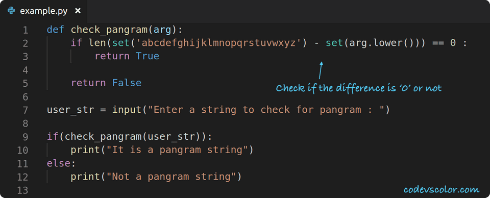 check-if-string-is-a-pangram-or-not-using-python-programming-mobile