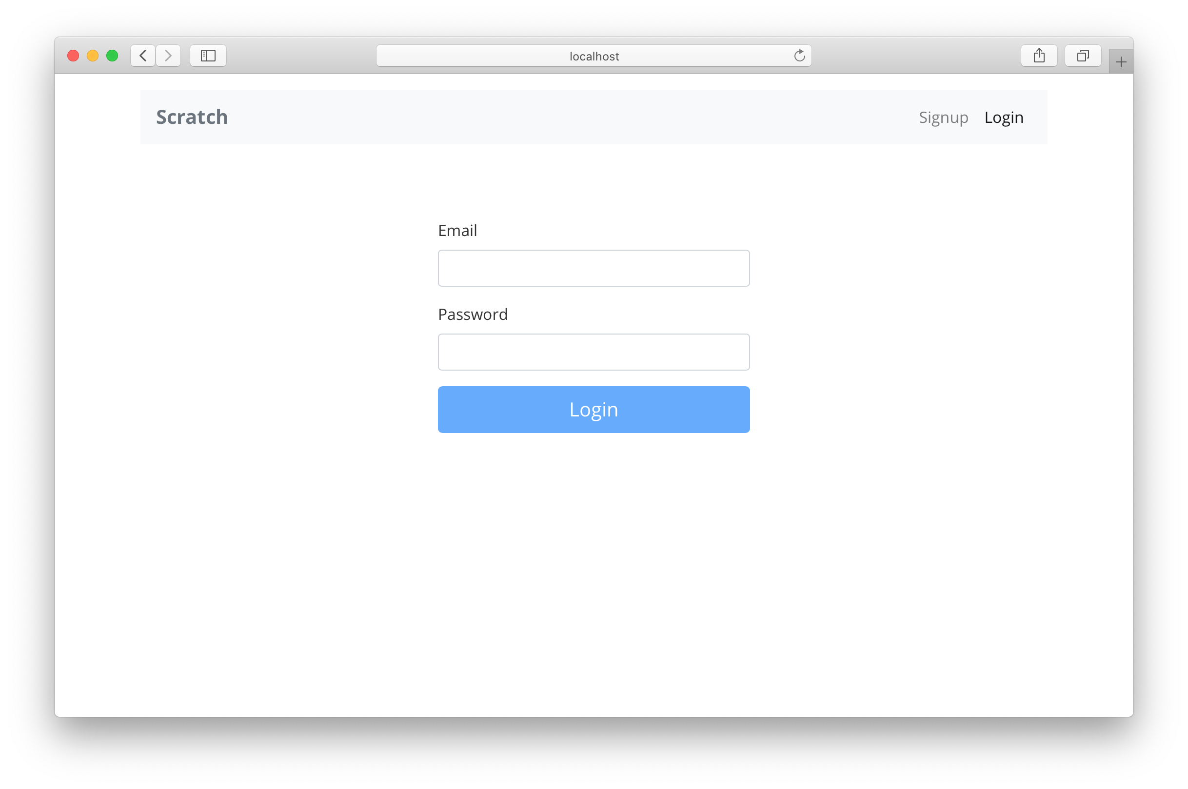 Create A Login Page Serverless Stack