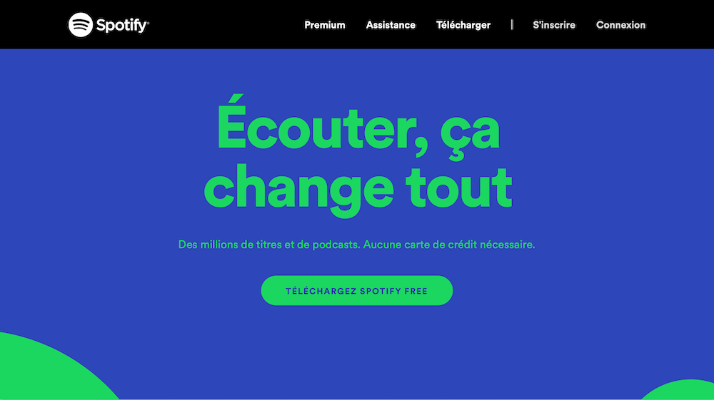 homepage spotify