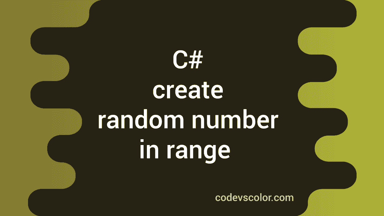 Random Number In Range In C