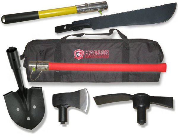 mag lok modular shovel and axe kit for recovery