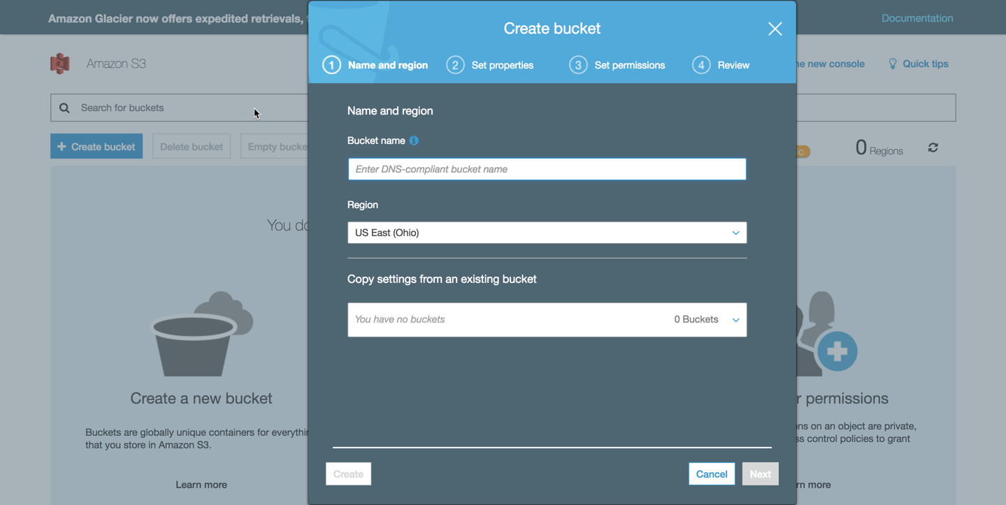 Create s3 Bucket pt2