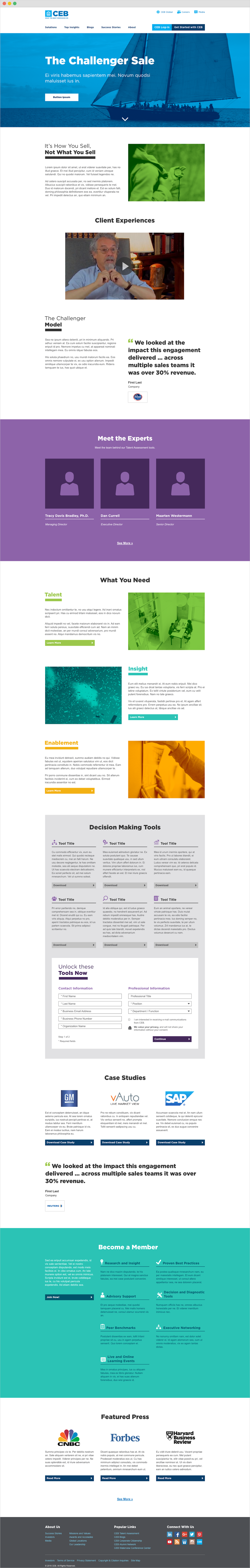 full web page design