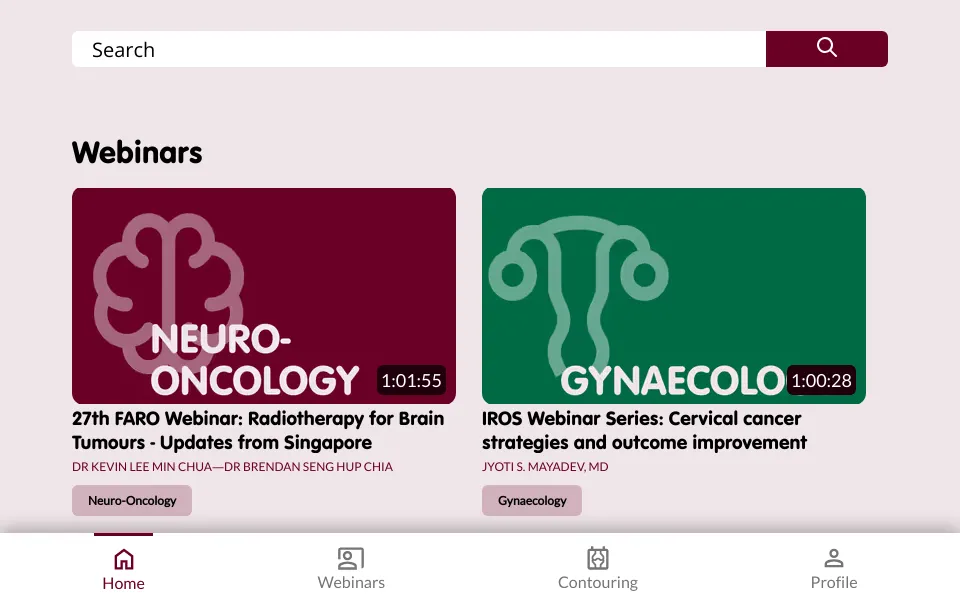 oncology webinars