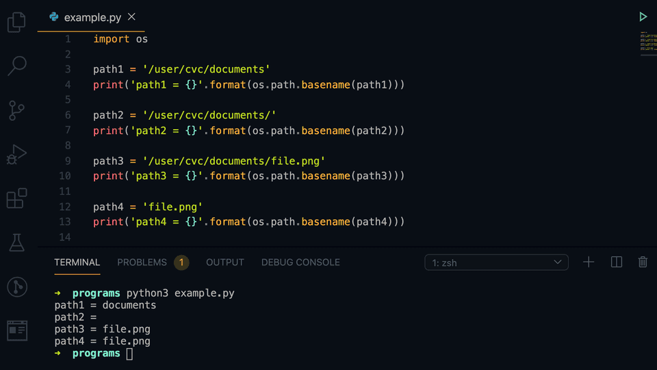 Python Os.path.basename Example