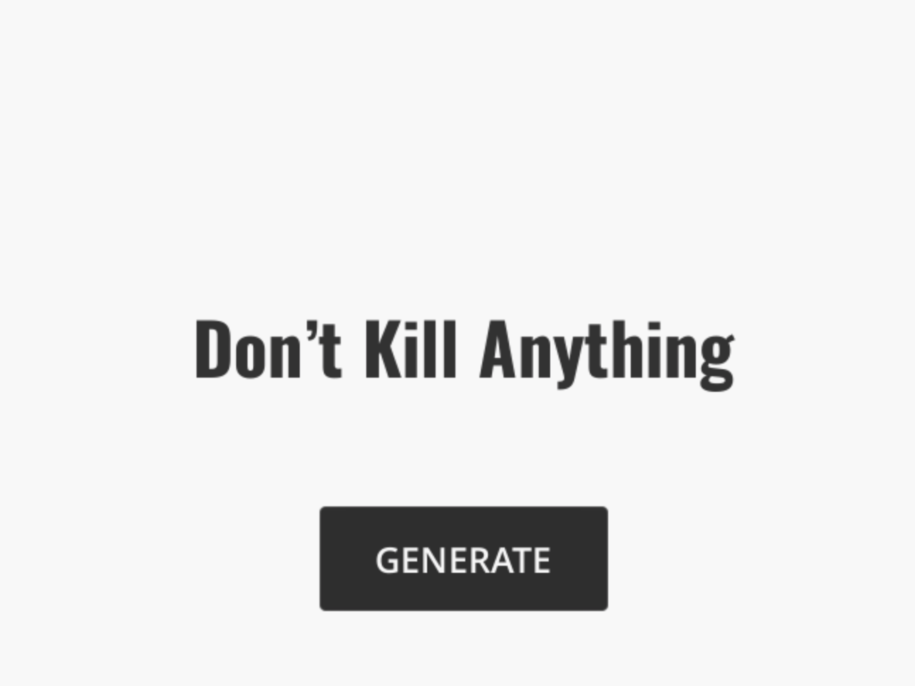 Generated Game Jam Theme