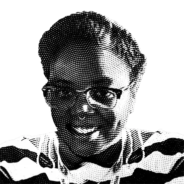 Halftone black and white image of Treva Nichole Williams
