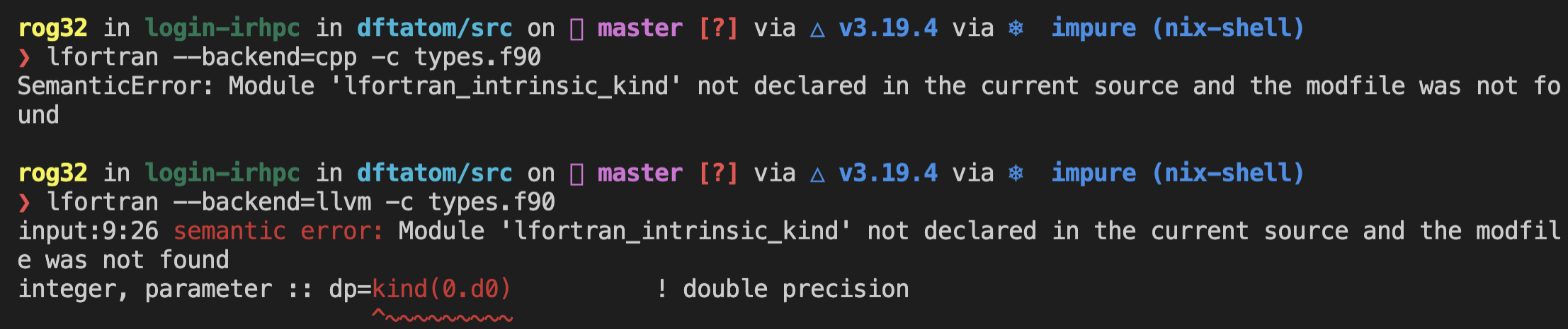 Figure 1: Contrasting backends
