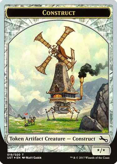 Colorless Construct Artifact Creature Token | MTG.onl Tokens
