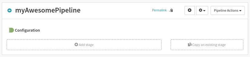 Pipeline visual representation, with only a config added