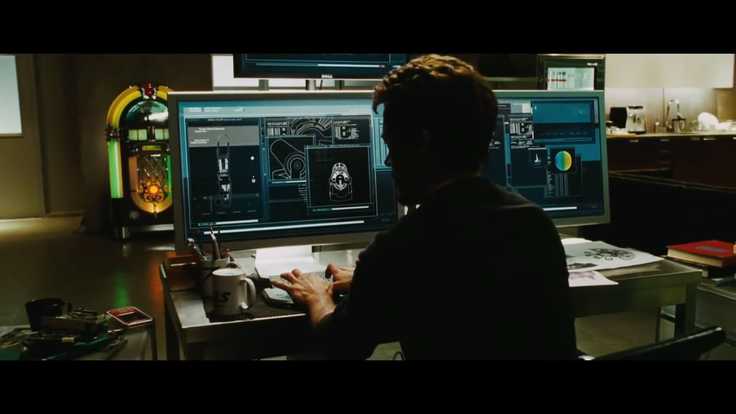 Tony stark on a computer that has various interfaces and abstractions