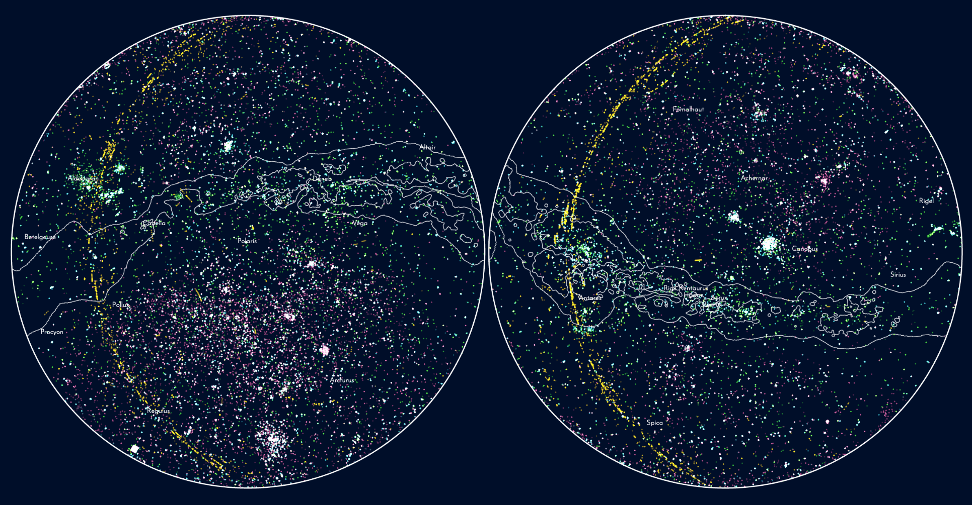 A Sky Map Of The Hubble Space Telescope's Observations | Visual Cinnamon