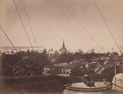 View from Fort Canning Hill, 1870s