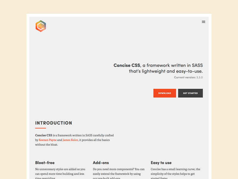 Concise CSS