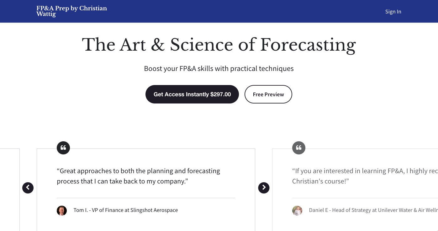 The Art & Science of Forecasting
