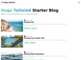 Hugo Atlantic & Tailwind screenshot