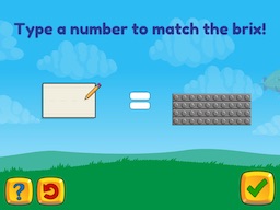 Brix and Base 10: Numbers 10 to 90 are made up of a number of 10's Math Game