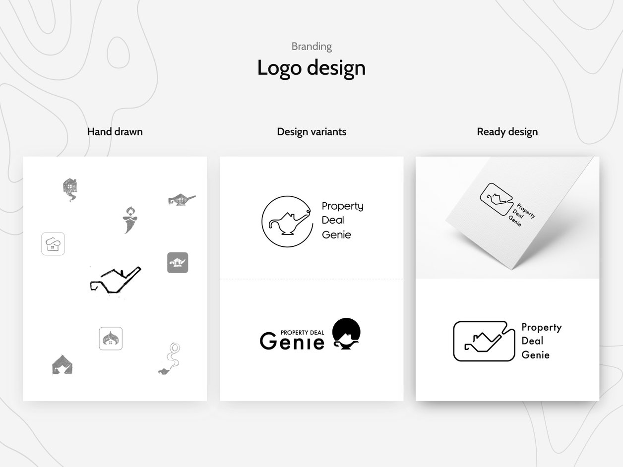 Logo Design Process - UX Design | Property Deal Genie