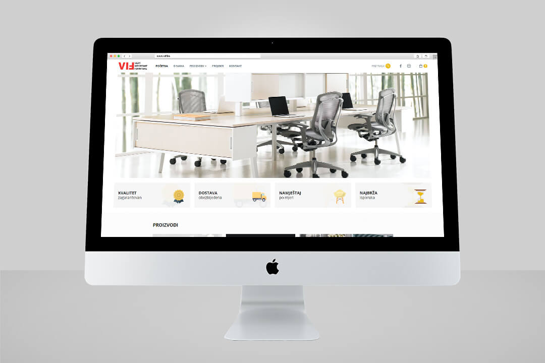 Project VIF Furniture, Website Design, E-Commerce, SEO Optimization, Digital Marketing