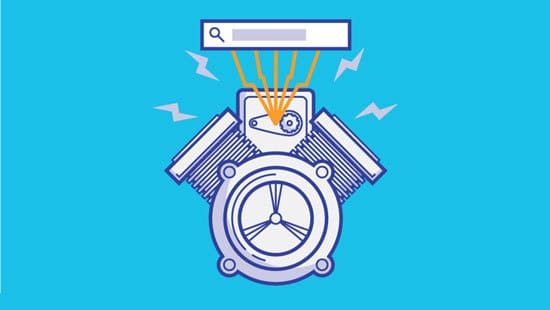 Illustration of a search engine