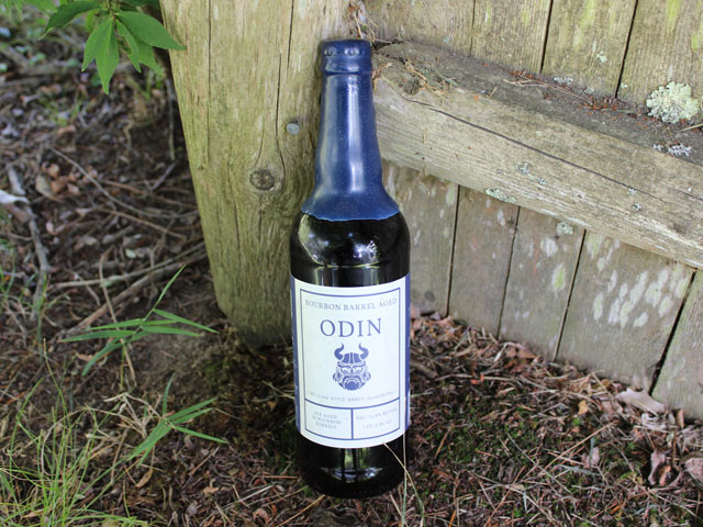 Odin, a Belgin-style Abbey Quadrupel brewed by Abandoned Building Brewery