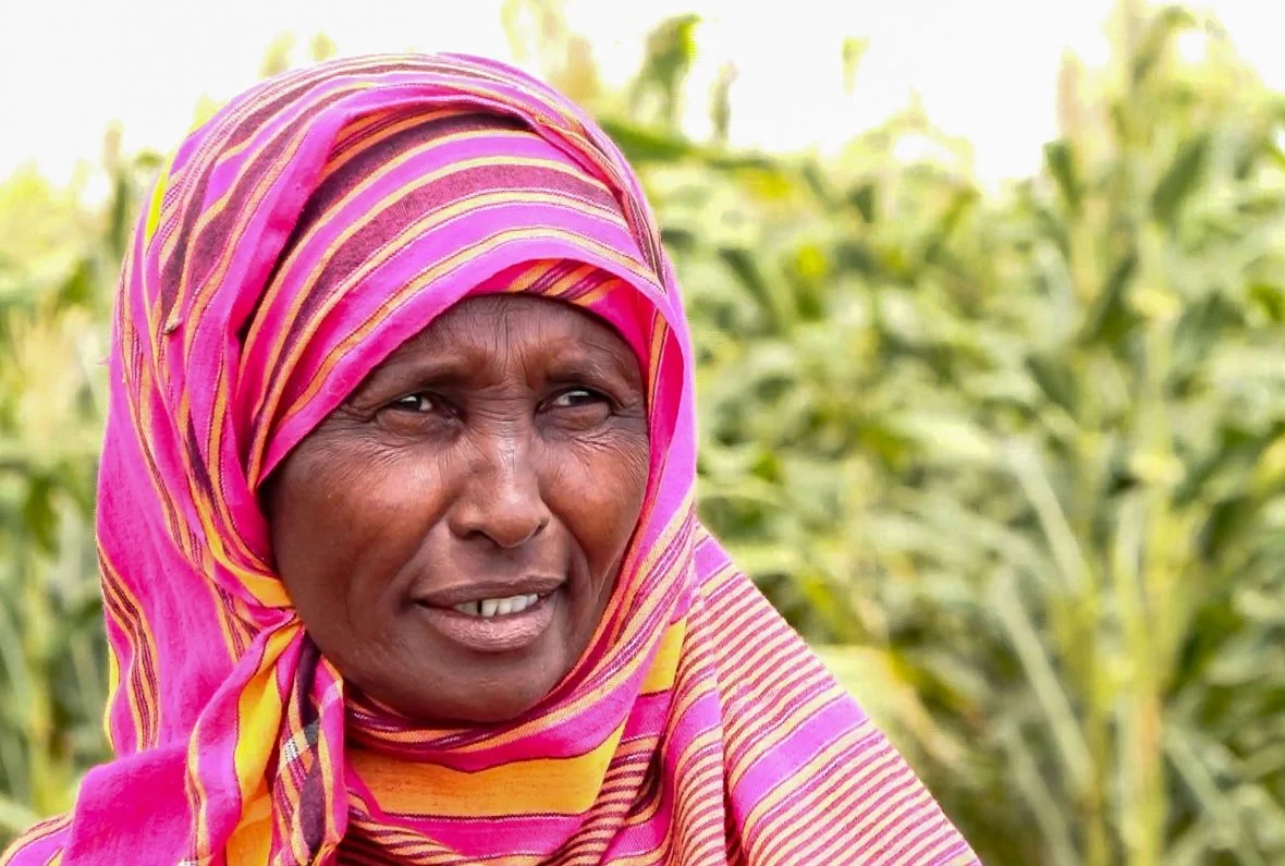 A Kenyan farmer.
