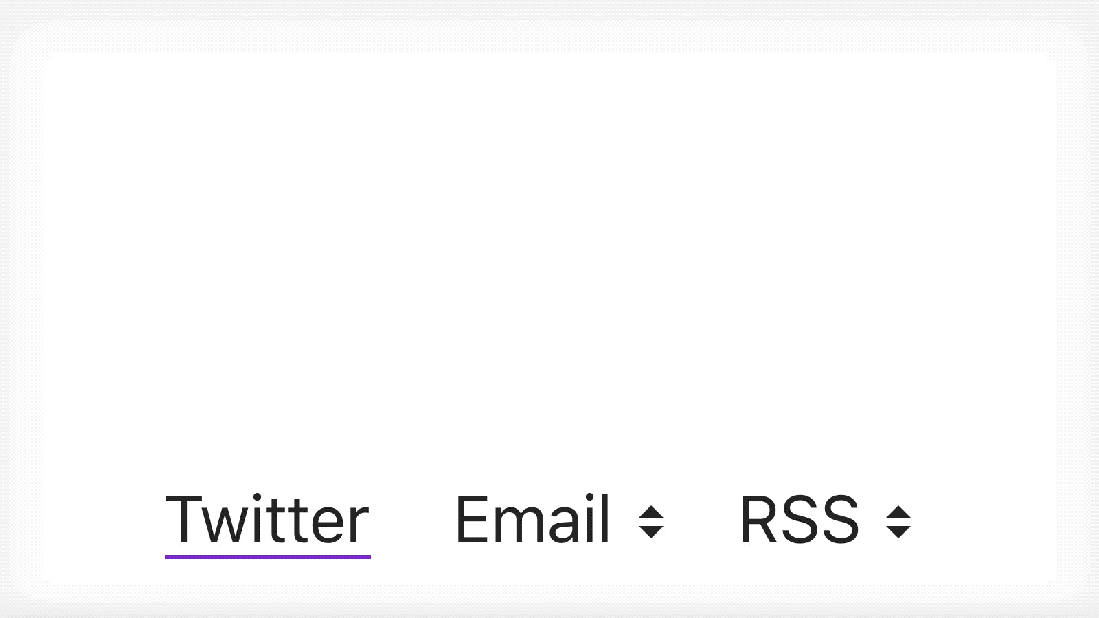 Animated GIF of dropdown menu labelled Email with options for Send Email and Copy Address