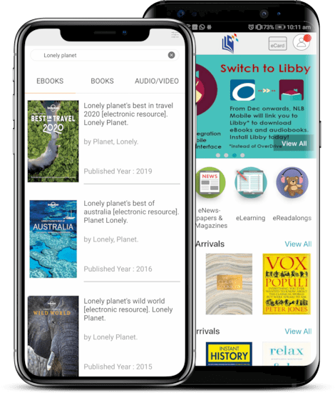 NLB Mobile app screenshot