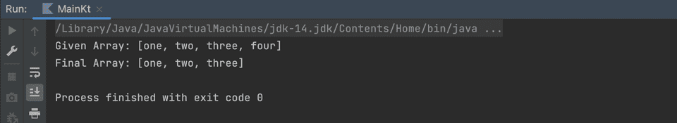Kotlin remove specific elements from array