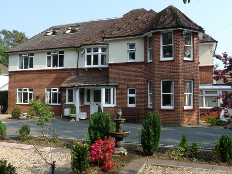 Front of care home