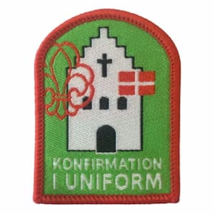 Konfir­mation i Uni­form spejdermærke