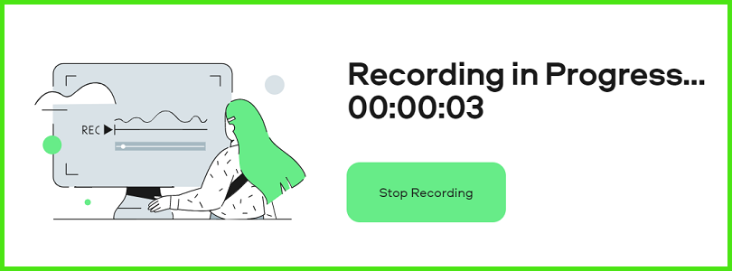 Clicking on Stop Recording