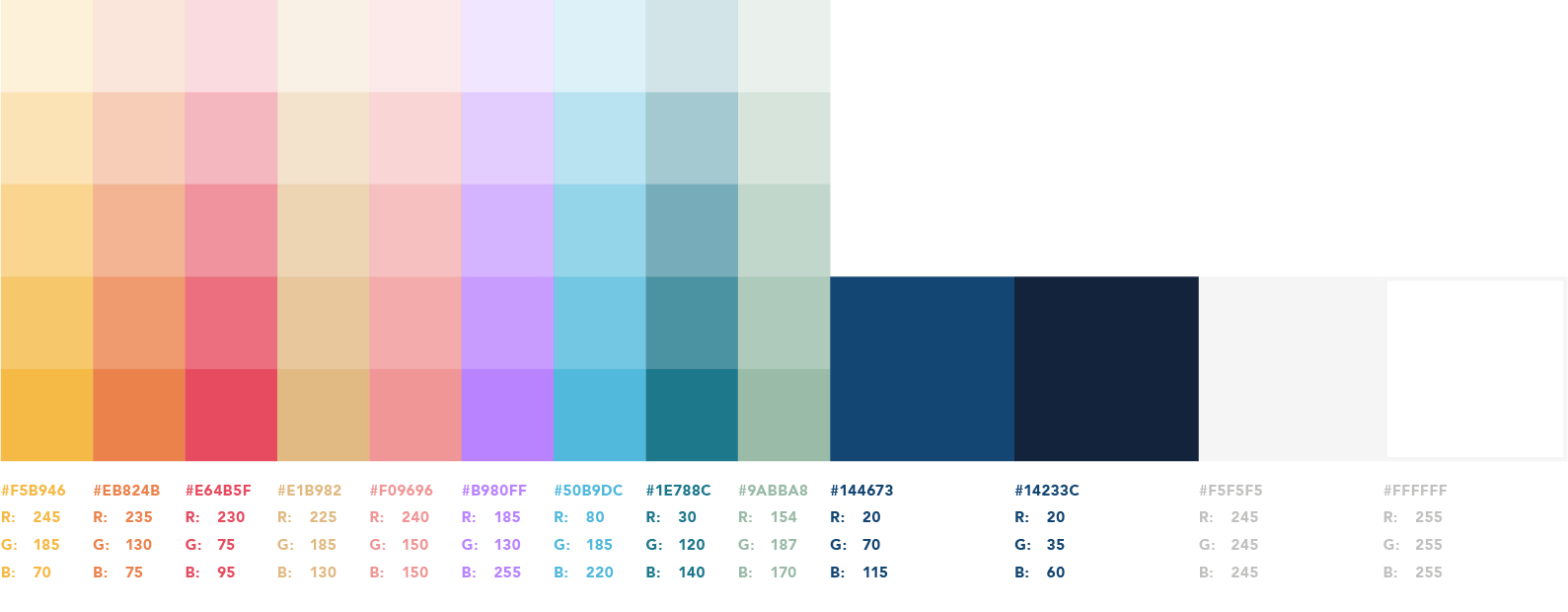 Mondo Colour Palette