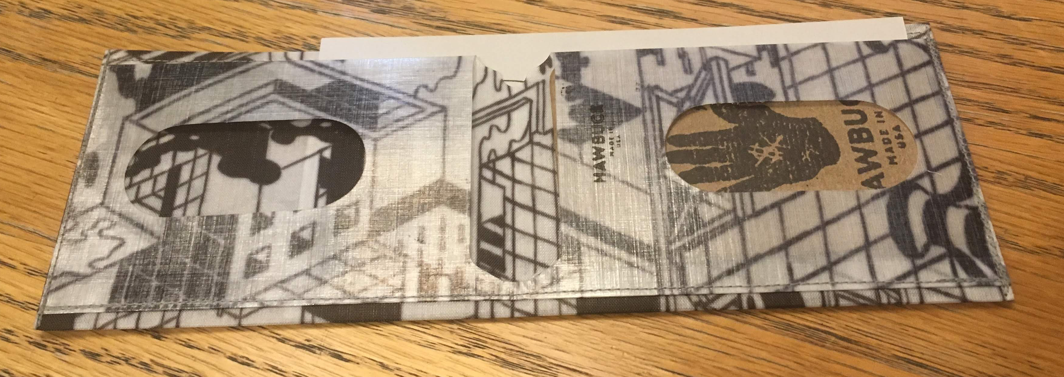 The inside of the Hawbuck Wallet