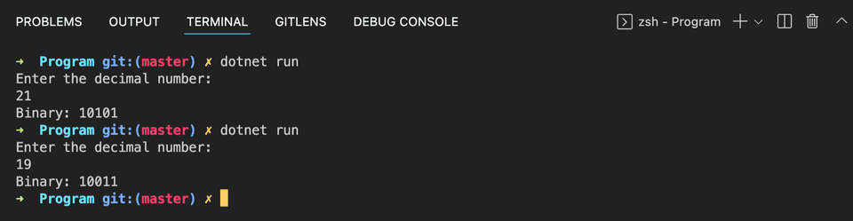 4 different C# programs to convert a decimal number to binary - CodeVsColor