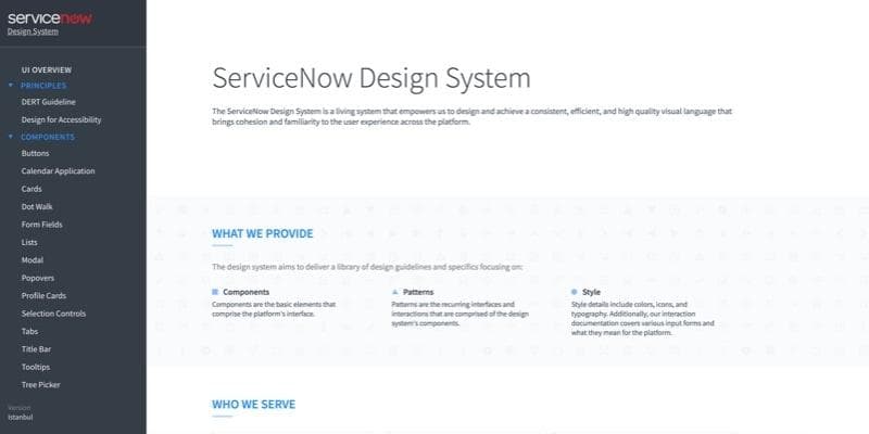 ServiceNow Design System