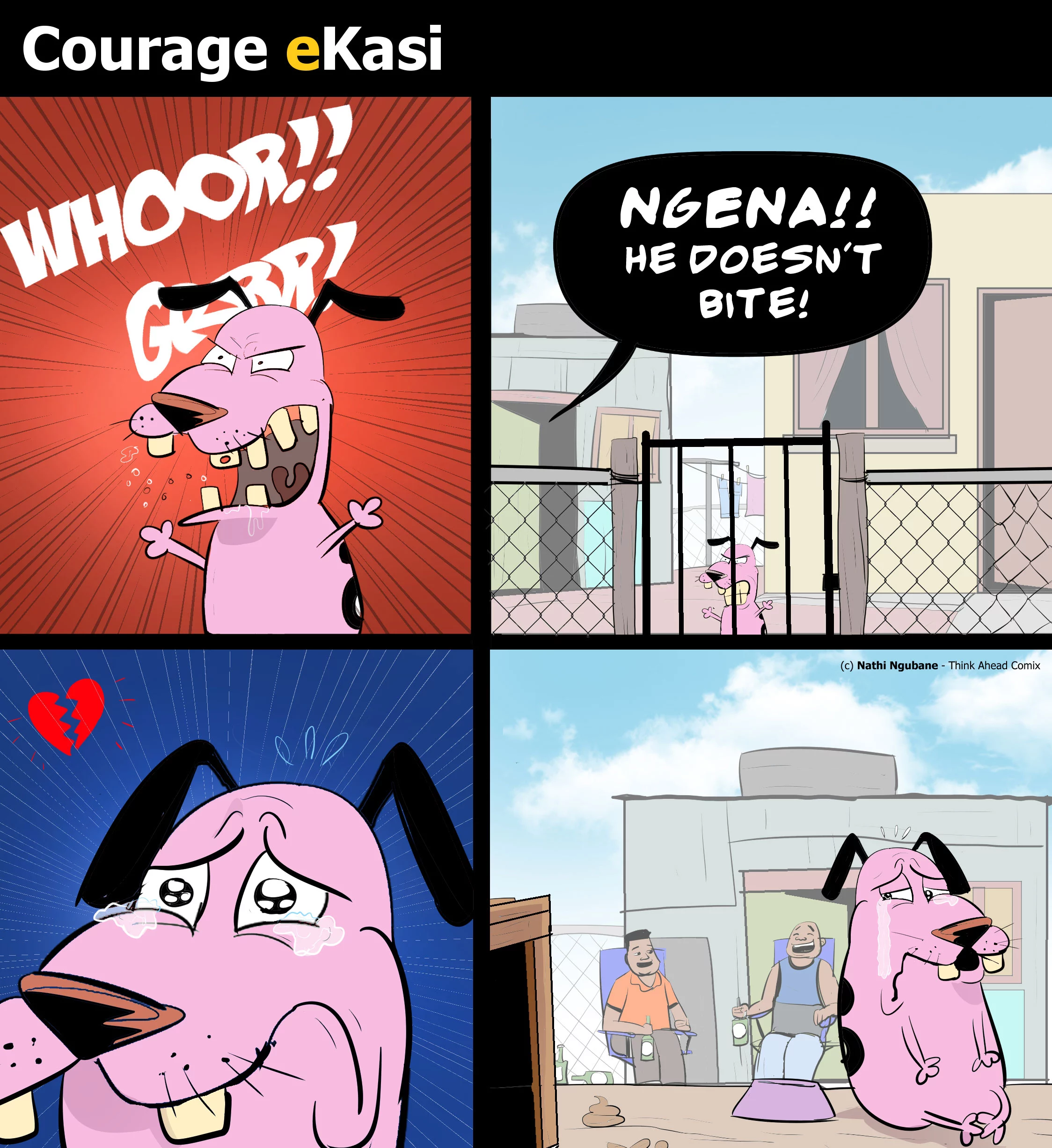 Courage The Cowardly Dog comic strip