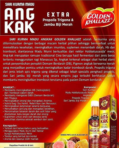 Madu Angkak Golden Khallaz