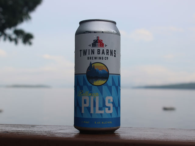 Belknap Pils, a German-style Pilsner brewed by Twin Barns Brewing Company