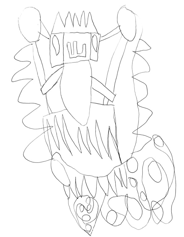 Monster Coloring Page