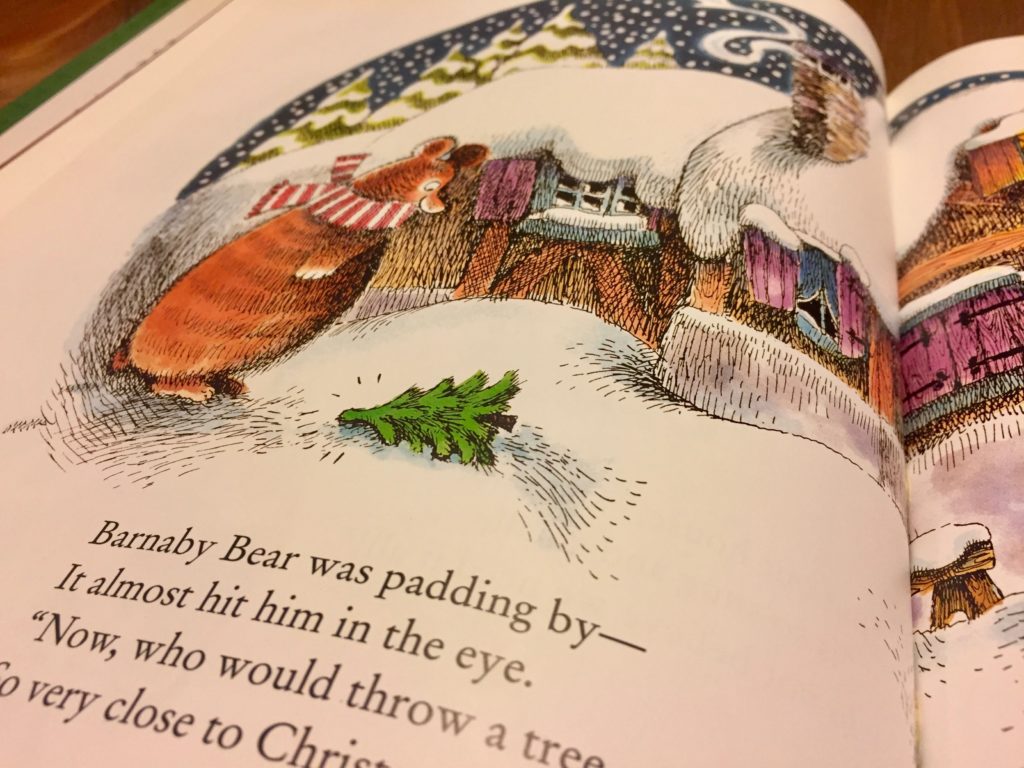 Artwork from the book Mr. Willowby's Christmas Tree