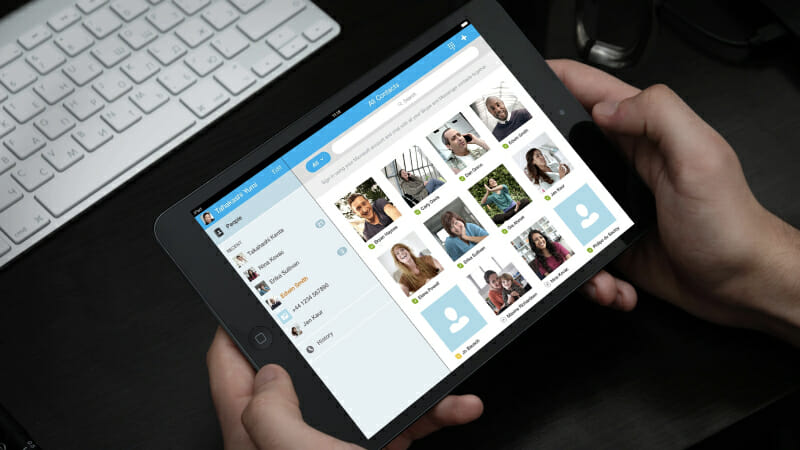 Preview of Skype for iPad, designed by Mark McLaughlin for Skype.