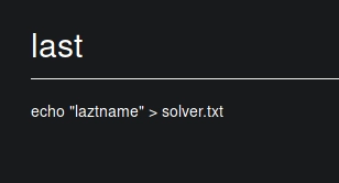 writing nickname to solver.txt