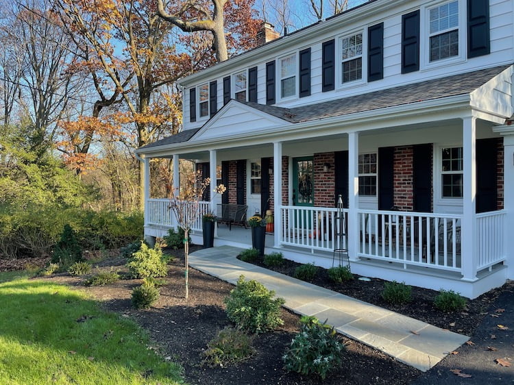 exterior of the home after