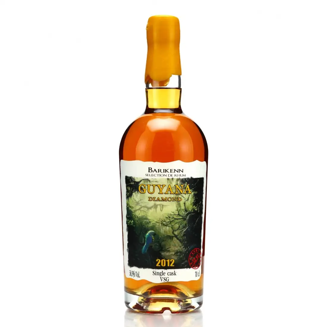 Image of the front of the bottle of the rum Guyana Diamond VSG
