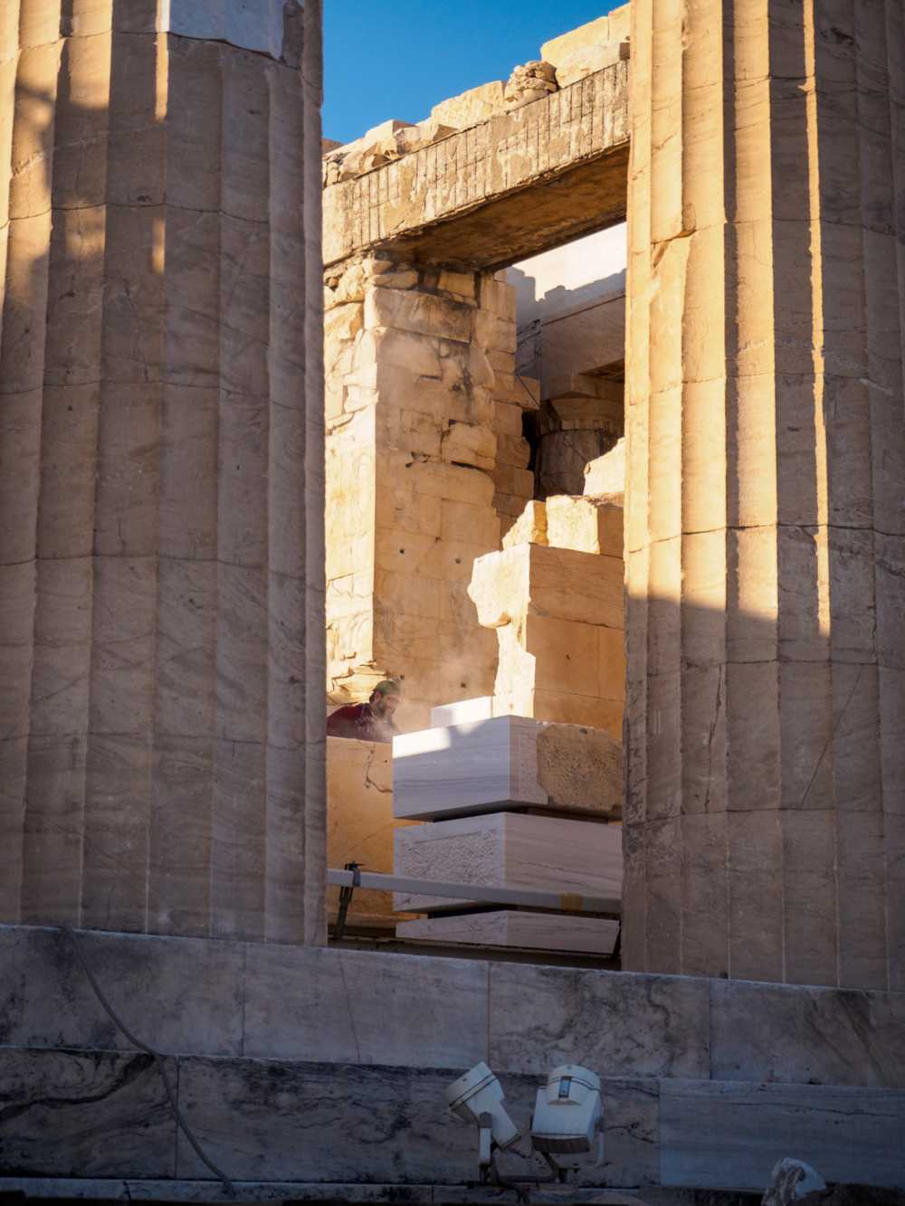 Restoration at the Acropolis, Athens
